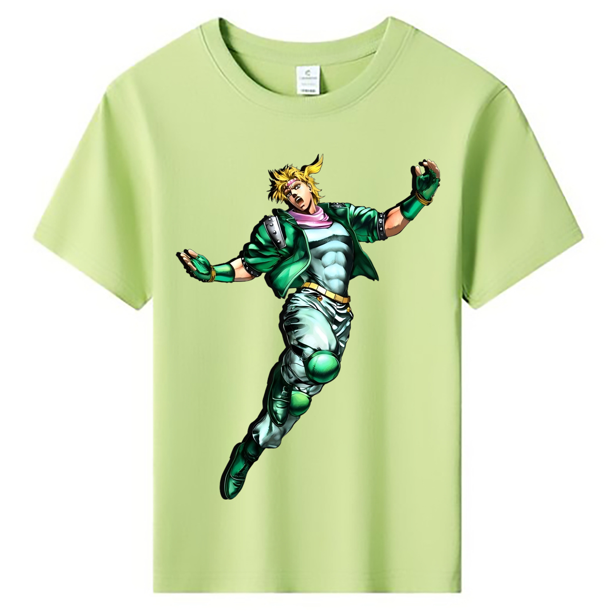 （画像用） ジョジョの奇妙な冒険 ディオ?ブランドー JoJo's Bizarre Adventure Dio Brando 綿100％キッズTシャツ（フロントプリント）